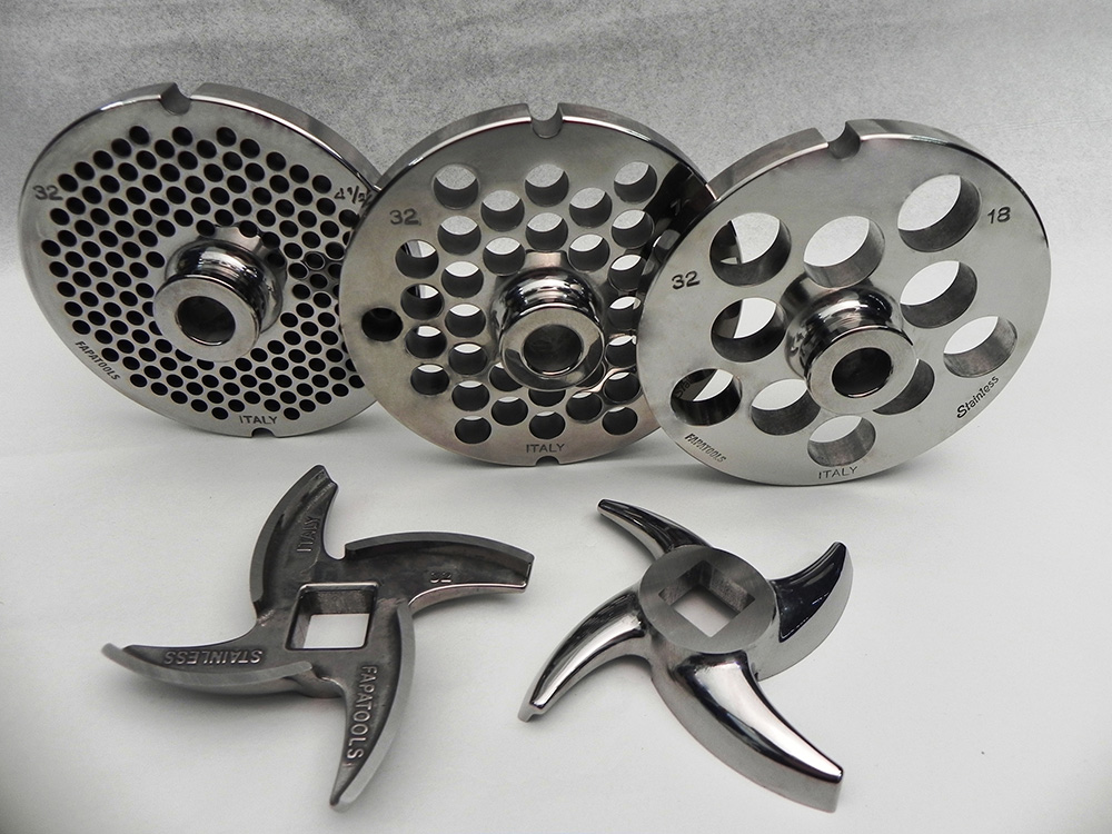 Disco Forato Per Tritacarne, 70mm, Fori Da 2 A 18 Mm. Acciaio Inox Temprato (52-54 HRC). Compatibile Bartscher FW80, 12SQO.